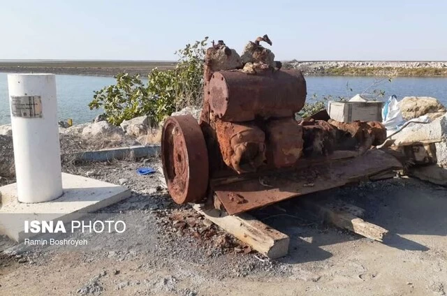 کشف بقایای کشتی چوبی در لایروبی کانال آشوراده
