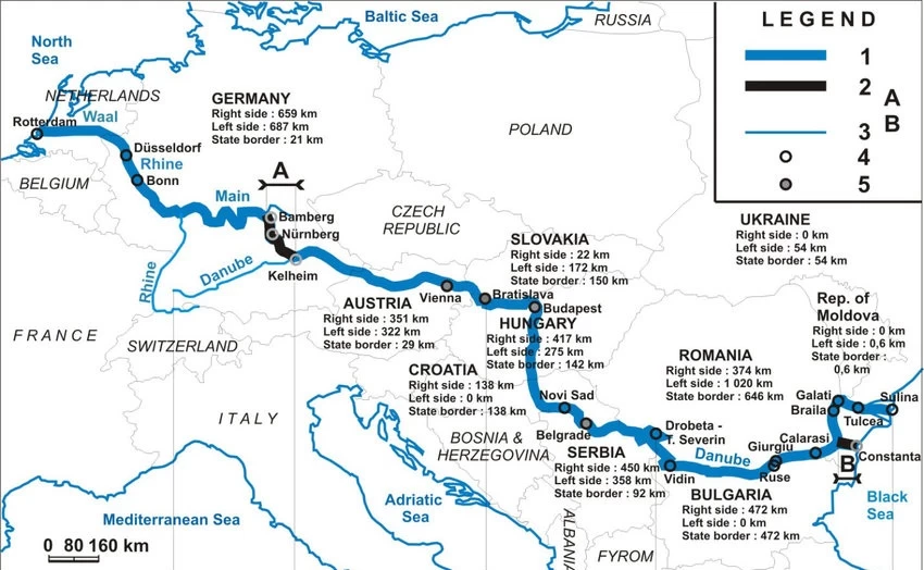 کشتیرانی در رود دانوب انتخاب اوکراین برای رسیدن به بنادر آلمان