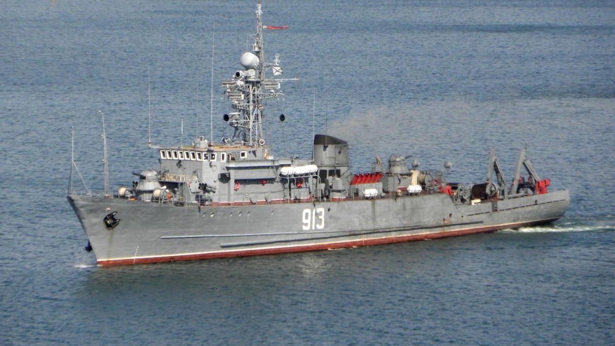 نیروی دریایی اوکراین: کشتی مین روب Kovrovets روسیه غرق شد